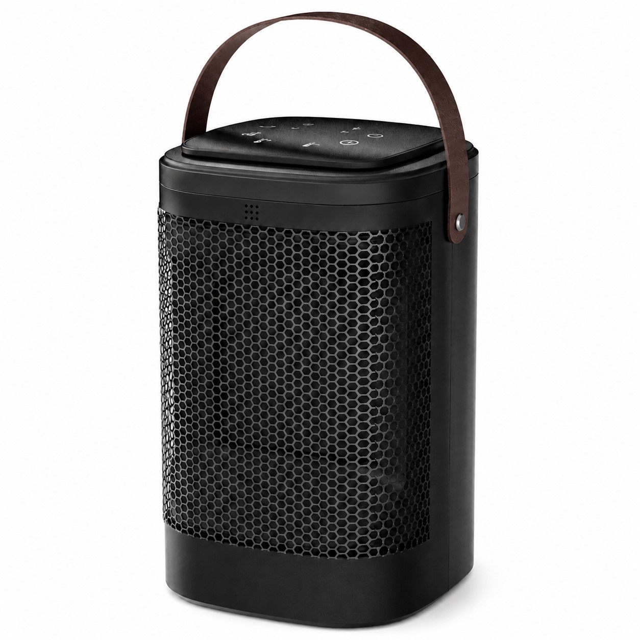 Portable Ceramic Indoor Space Heater — Brown