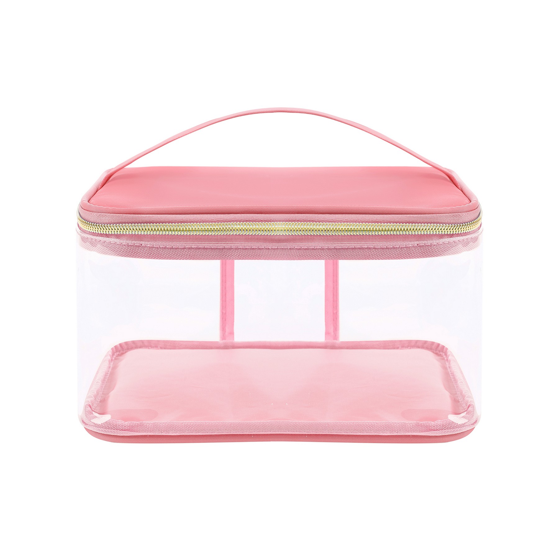Clear PVC Makeup Bag with Nylon Trim and Reinforced Handles — view 2