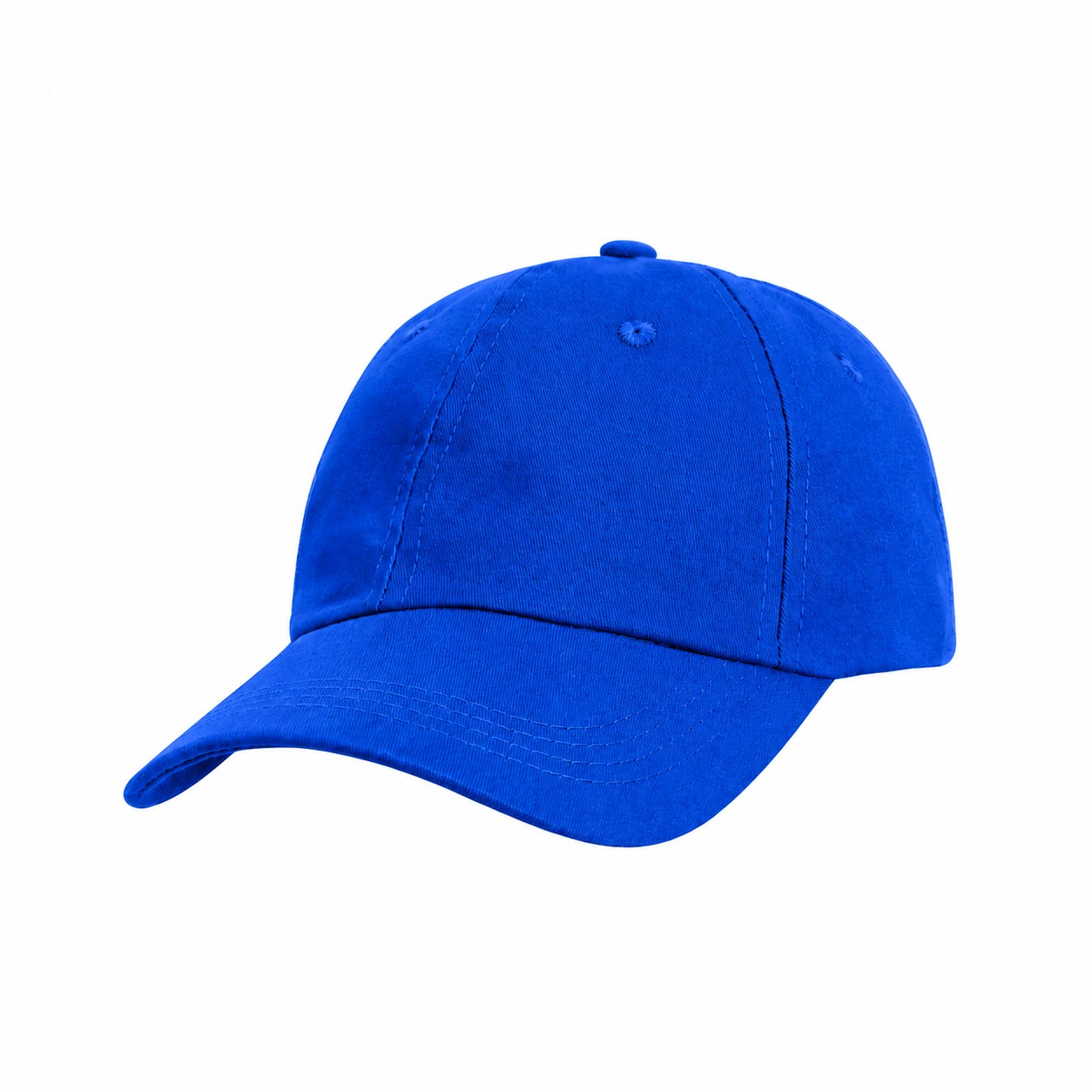 Low-Profile Fit Cotton Twill Front Cap — Royal Blue