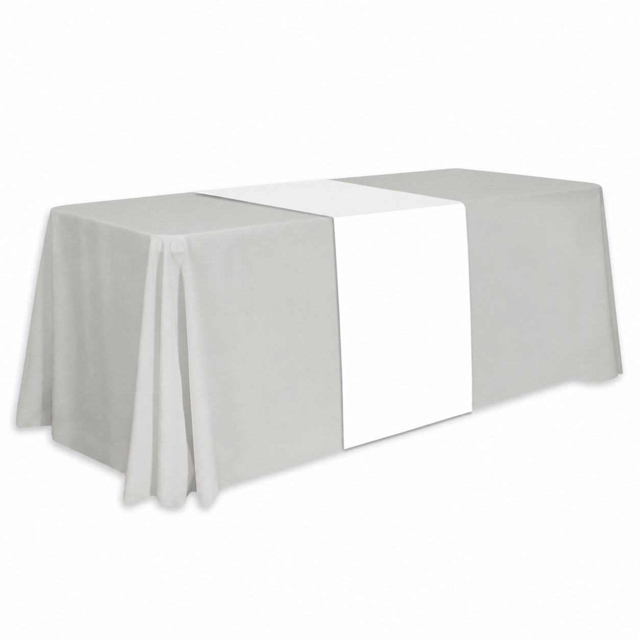 Thirty-Inch Polyester Table Runner — Nickel Silver