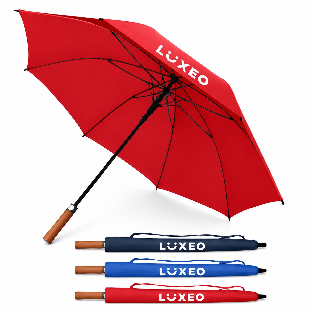 Auto Open Wood Handle Umbrella