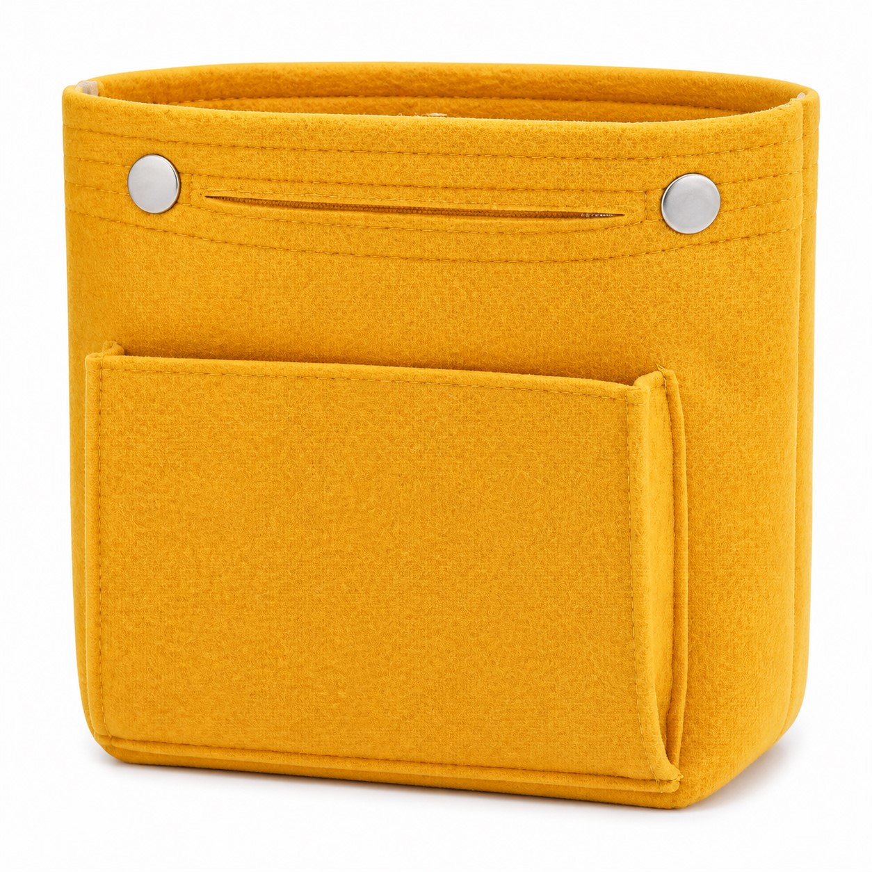 Fabric Organizer Pouch With Exterior Pocket — view 2