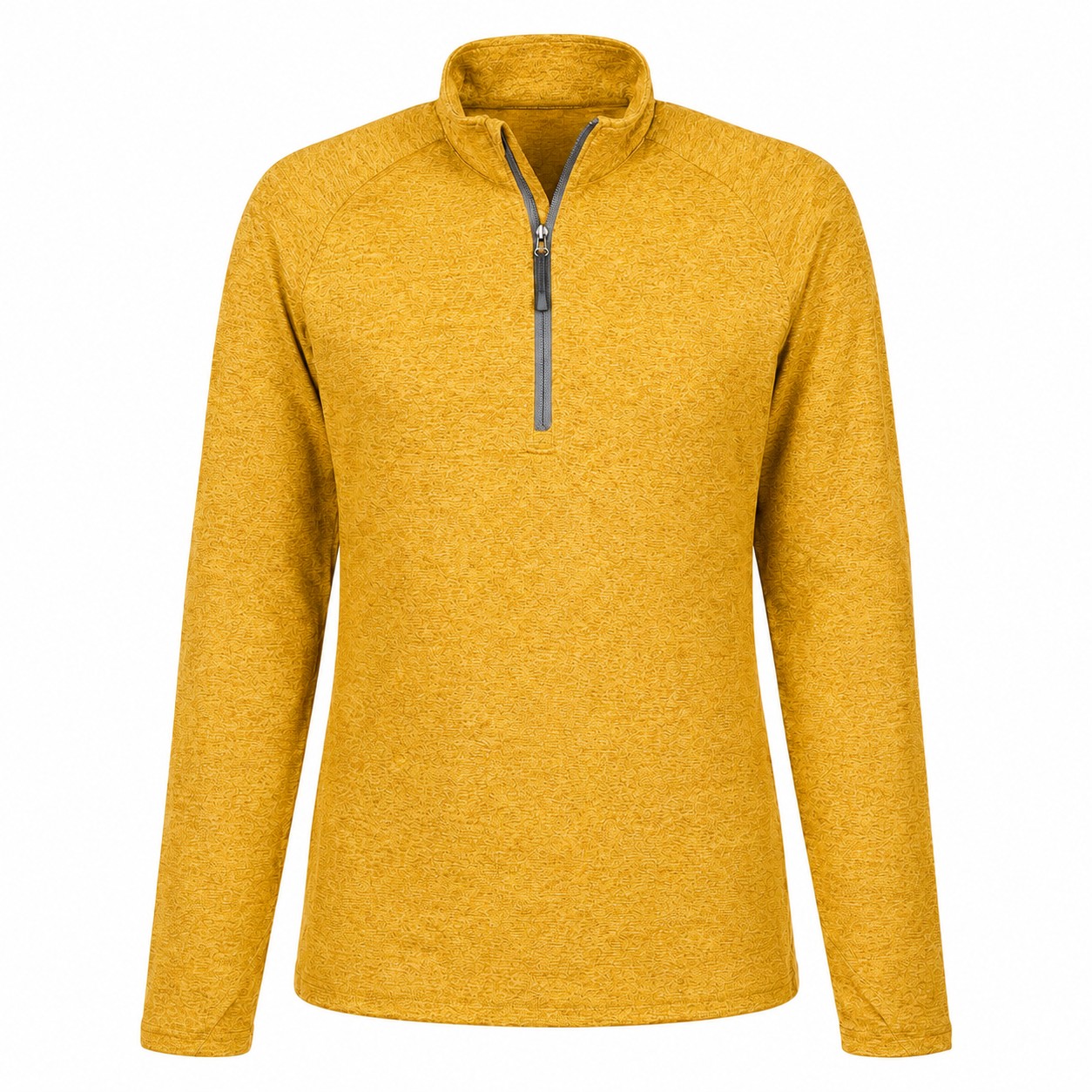 Ladies Recycled Stretch Quarter Zip Pullover — Gold
