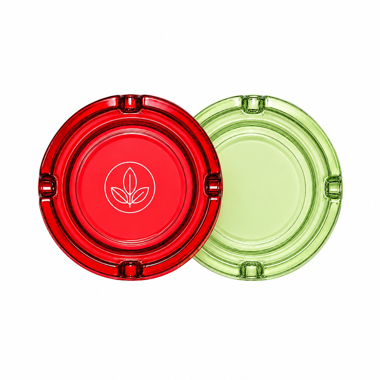 Four Rest Round Glass Ashtray