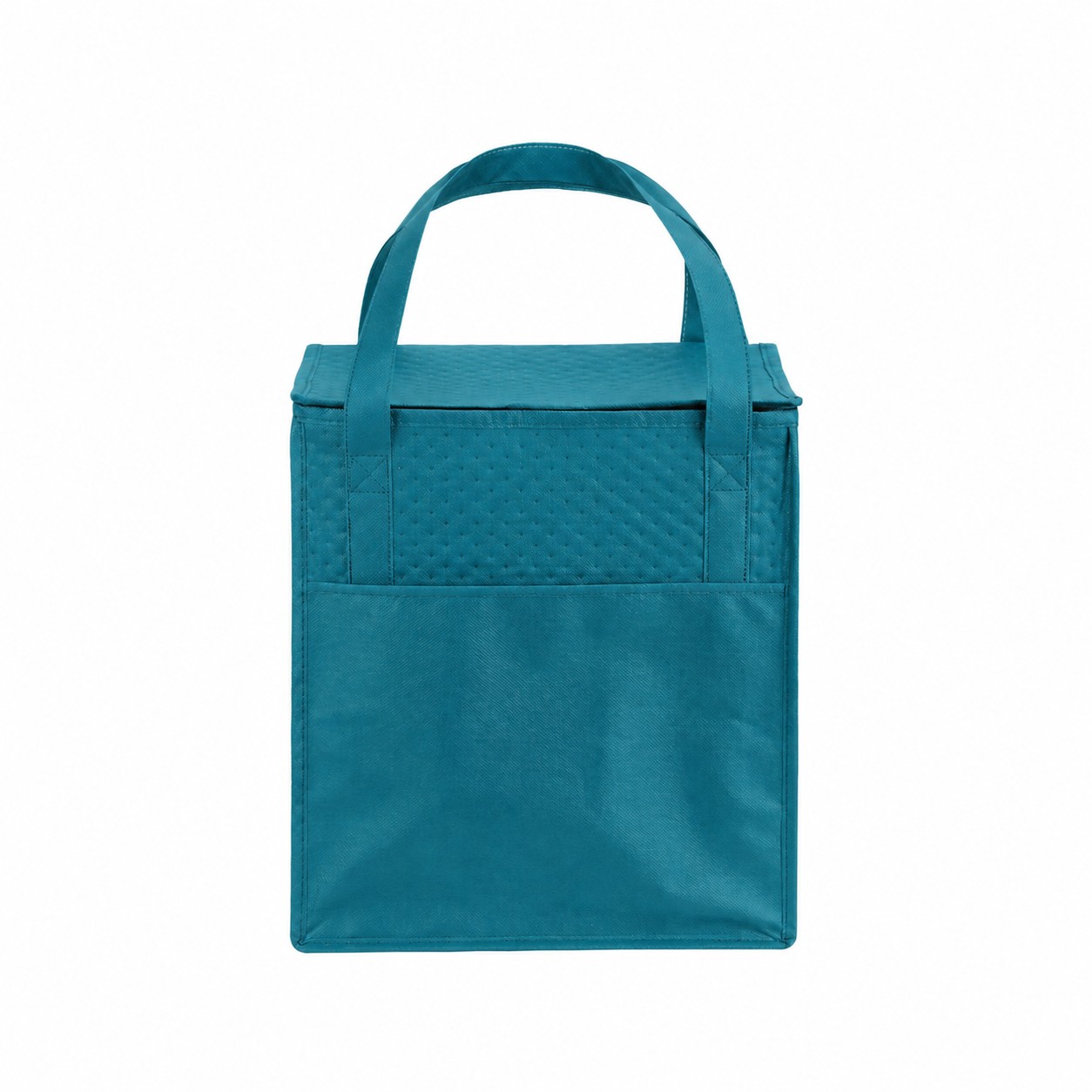 Insulated Non-Woven Shopping Tote — Teal Blue