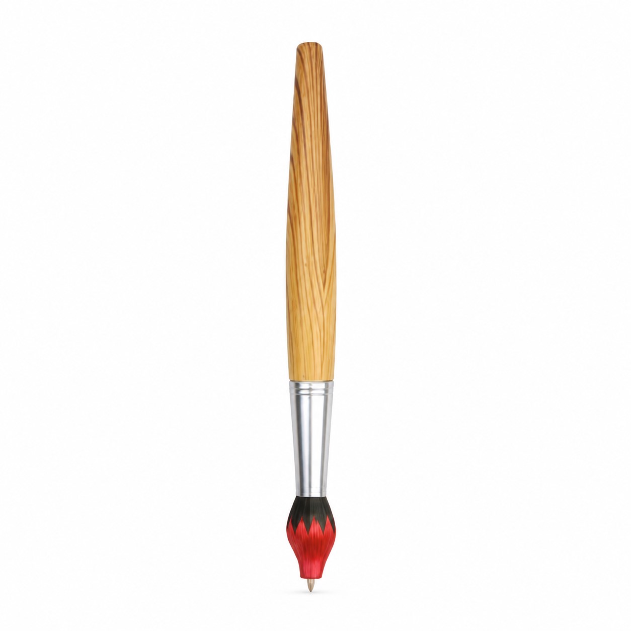Wood Grain Paintbrush Ballpoint Pen — view 2