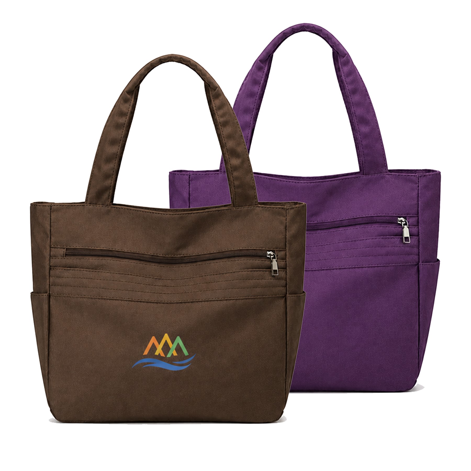Multi Pocket Nylon Carryall Tote