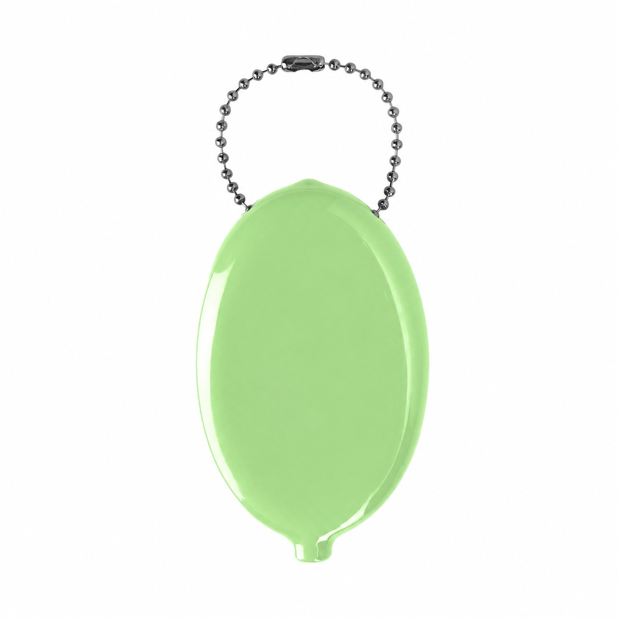 PVC Oval Coin Key Pouch — Light Green
