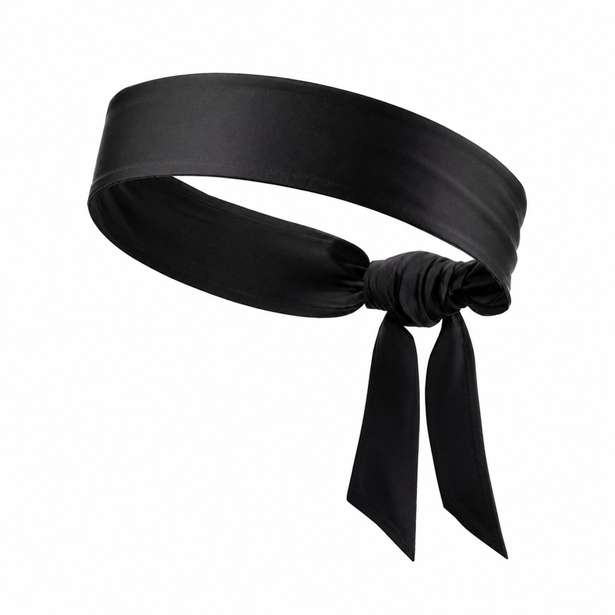 Polyester Patriotic Tie Bandana — Black
