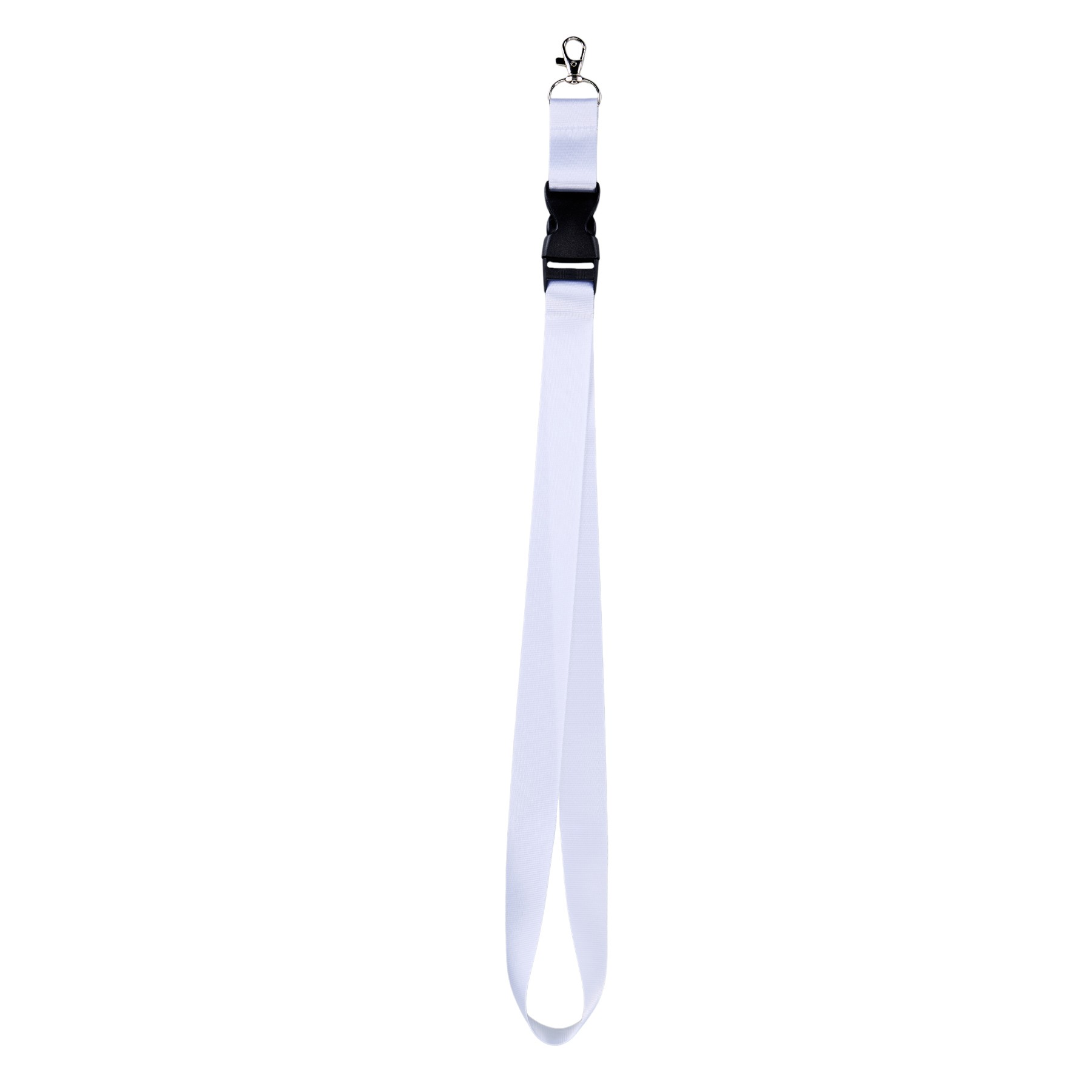 Breakaway Buckle Wide Polyester Badge Lanyard — view 2