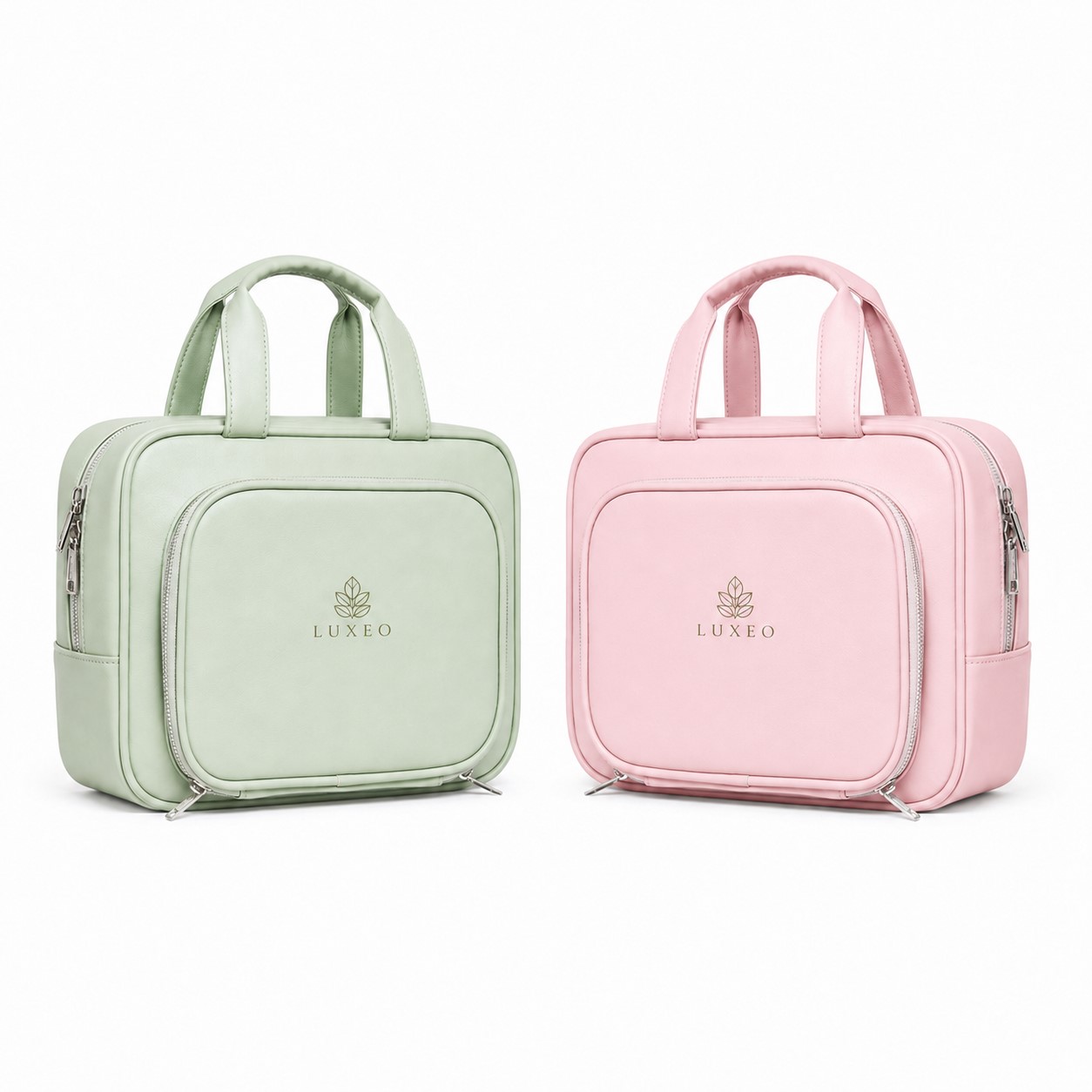 PU Toiletry Bag With Brush Compartment