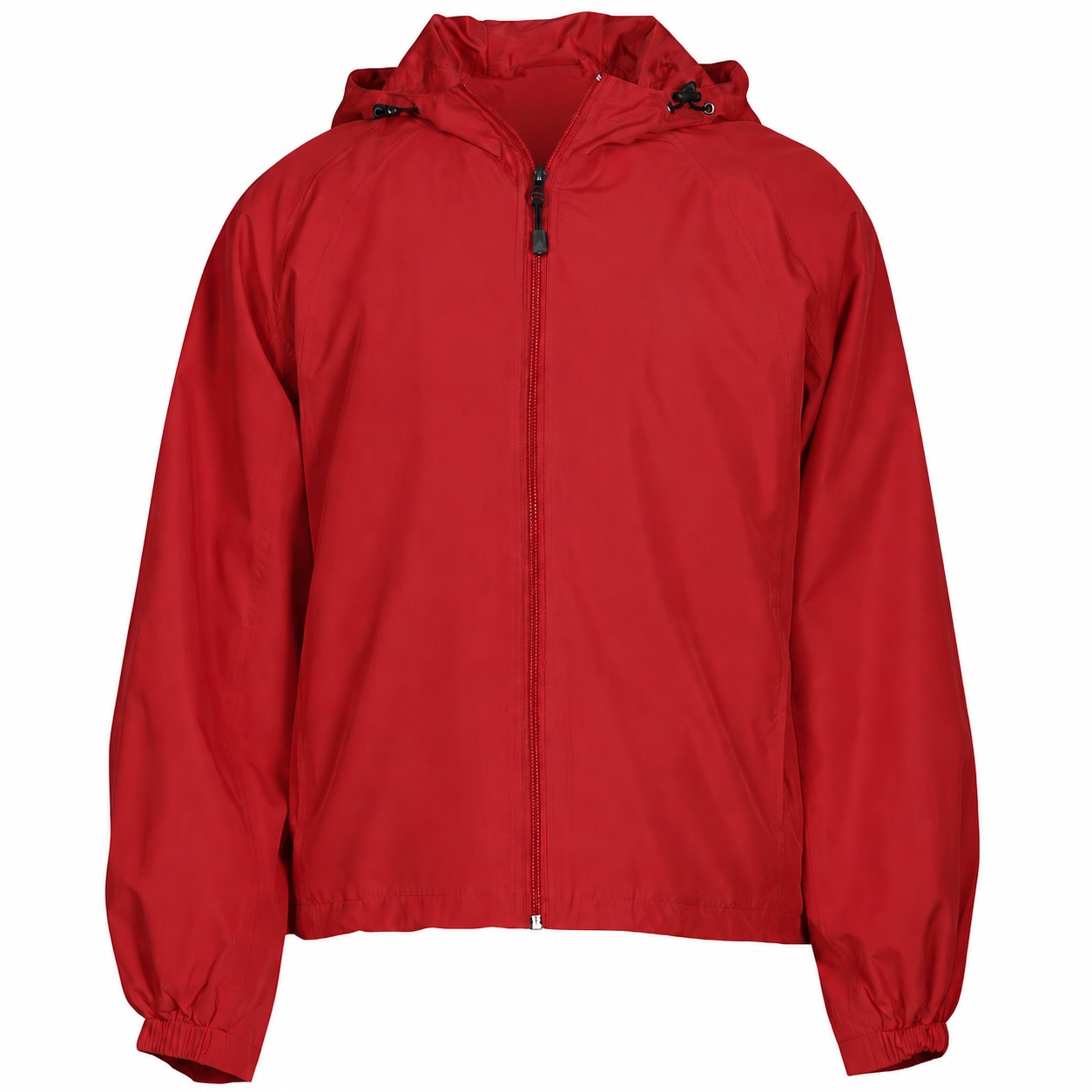 Polyester Hooded Raglan Jacket — view 2