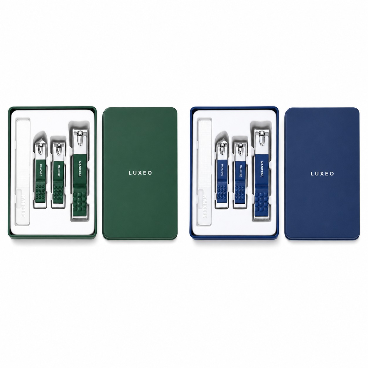 Stainless Steel Three Piece Nail Clipper Set