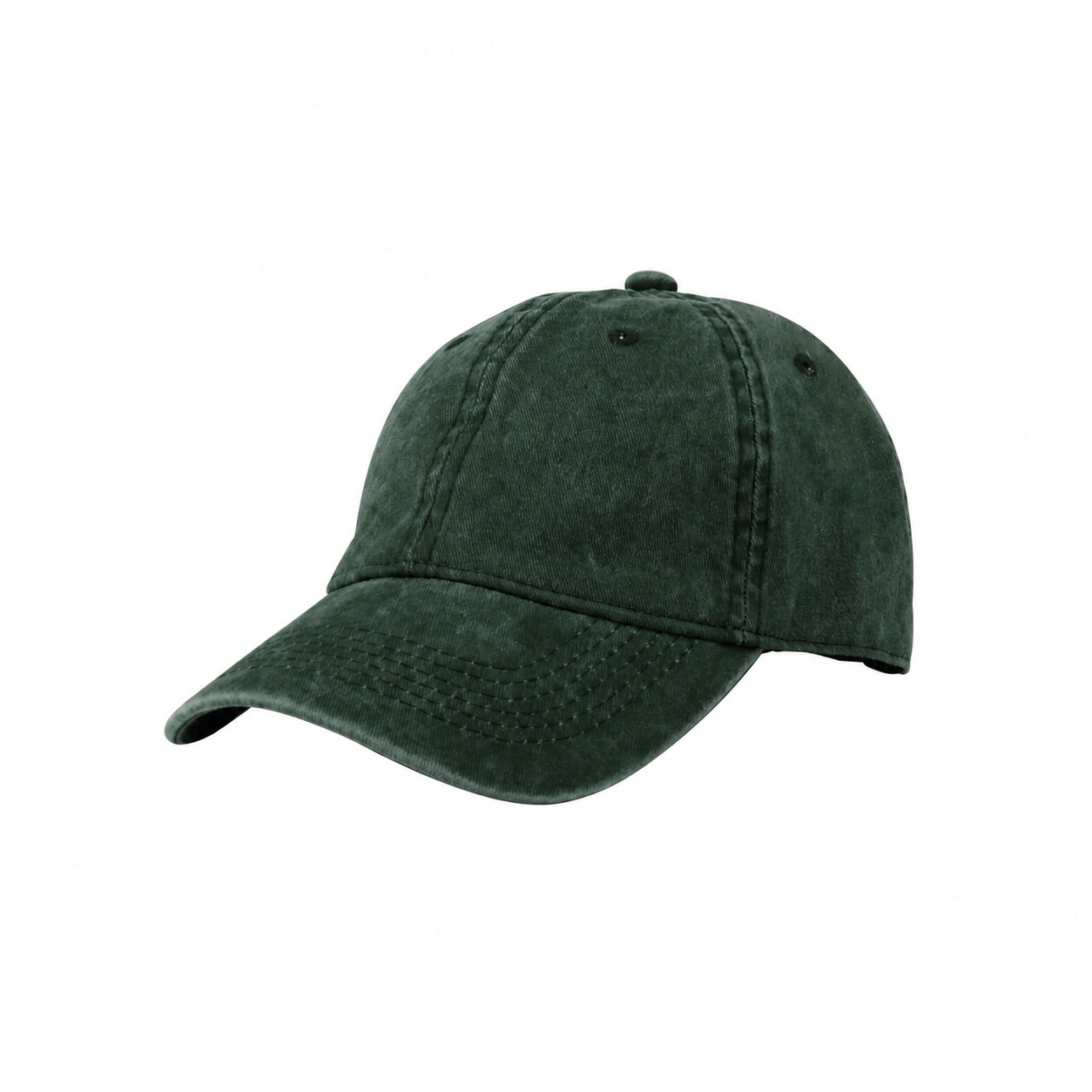 Cotton Baseball Cap — Dark Green