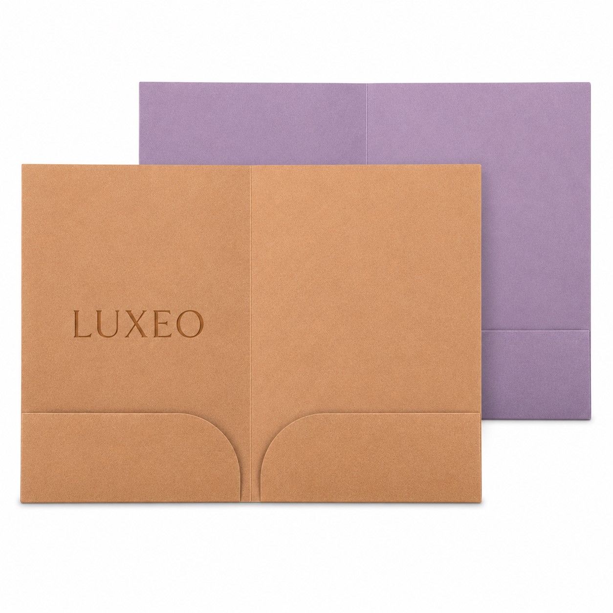 Kraft Paper Double Pocket Presentation Folder