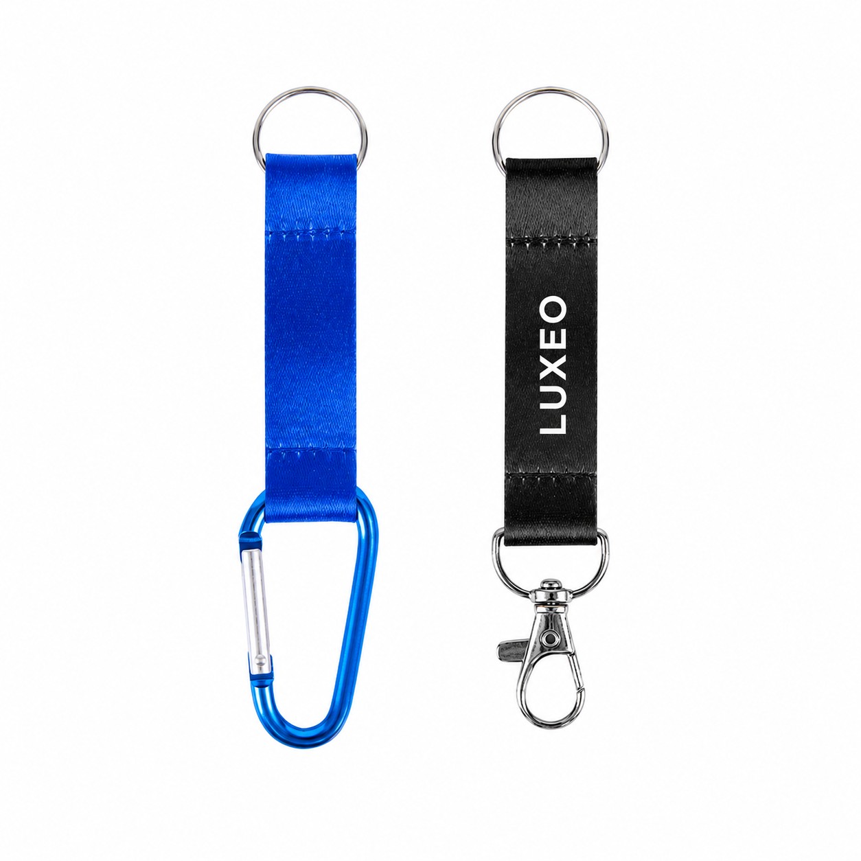 Pocket Polyester Key Lanyard With Carabiner