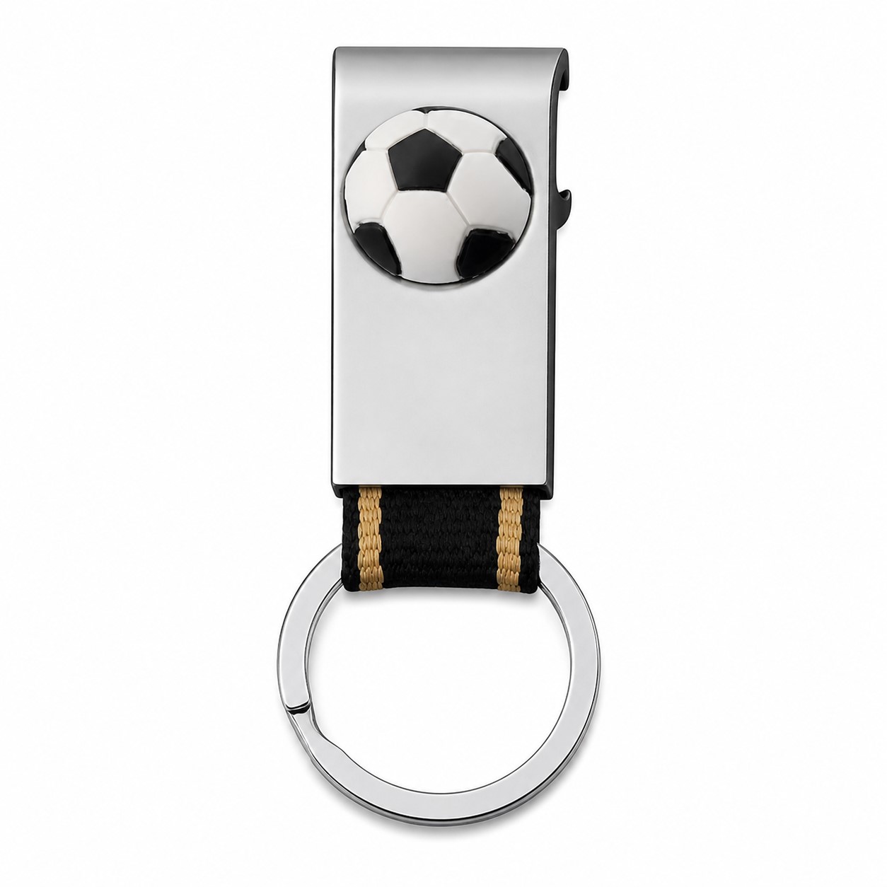 Soccer Ball Zinc Alloy Bottle Opener — view 2