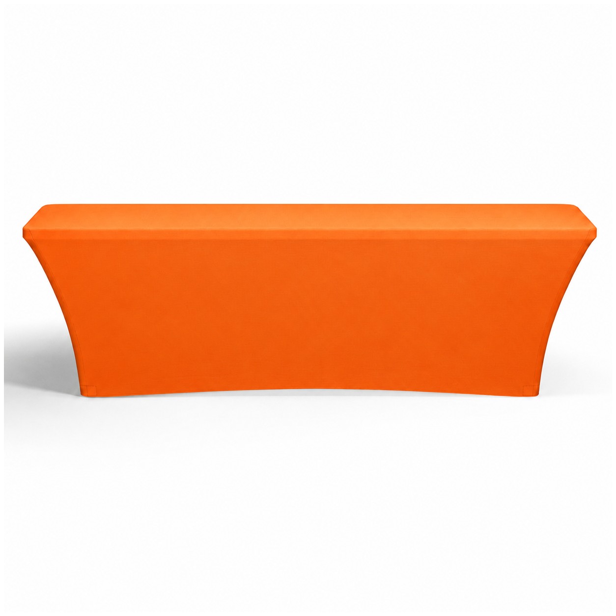 8-Foot Standard Stretch Table Cover — Orange