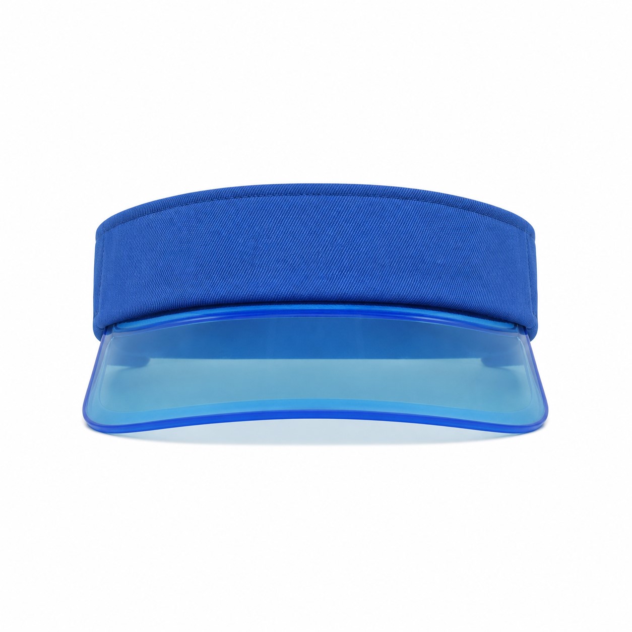 Open Top Polyester Visor With PVC Brim — view 2