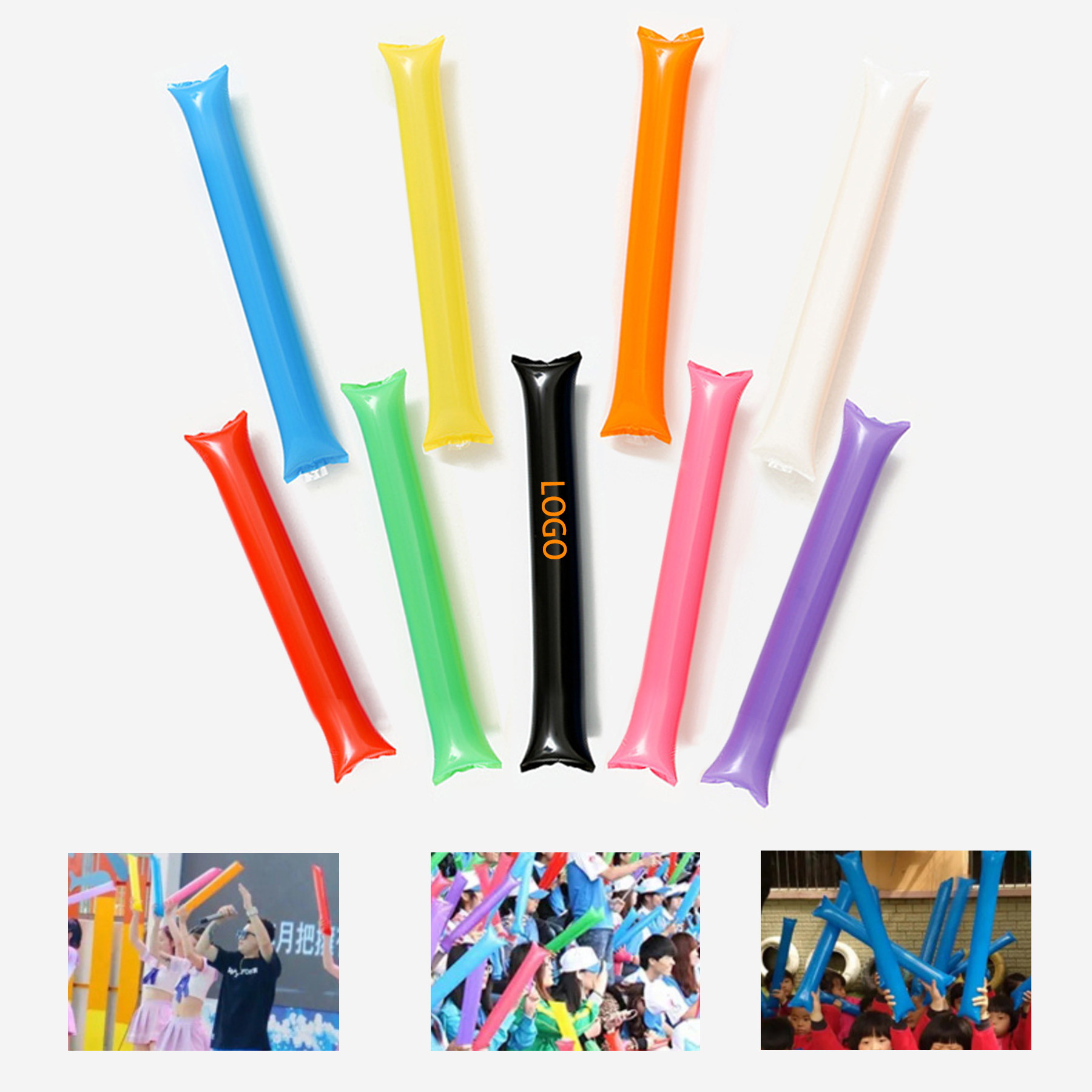 PE Inflatable Cheer Sticks