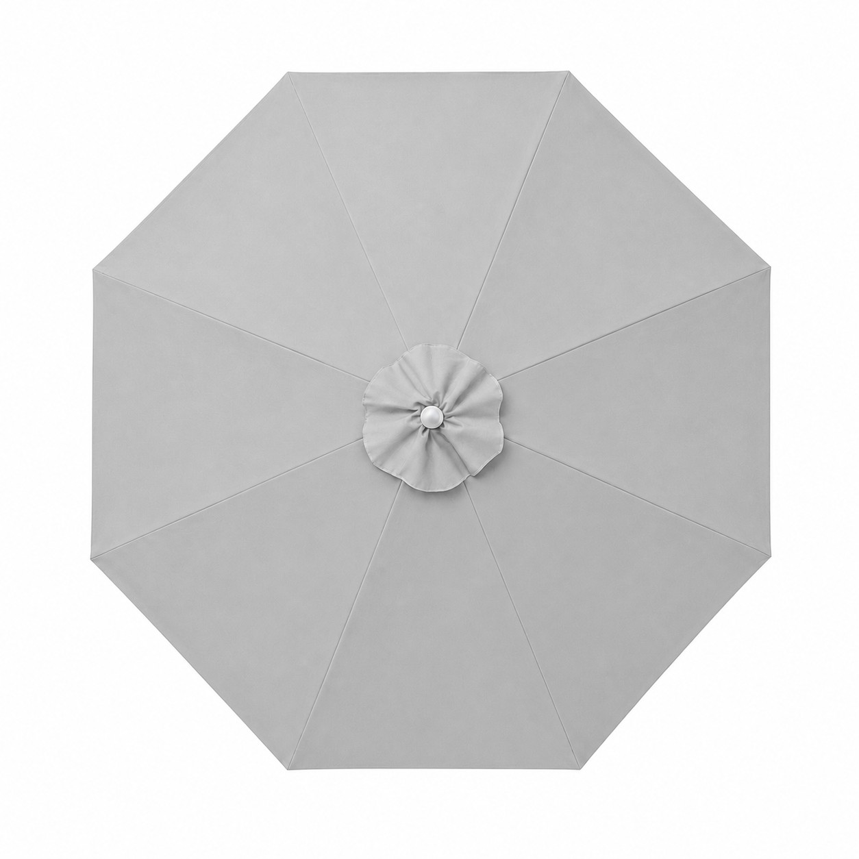 Nine Foot Commercial Market Umbrella — Silver