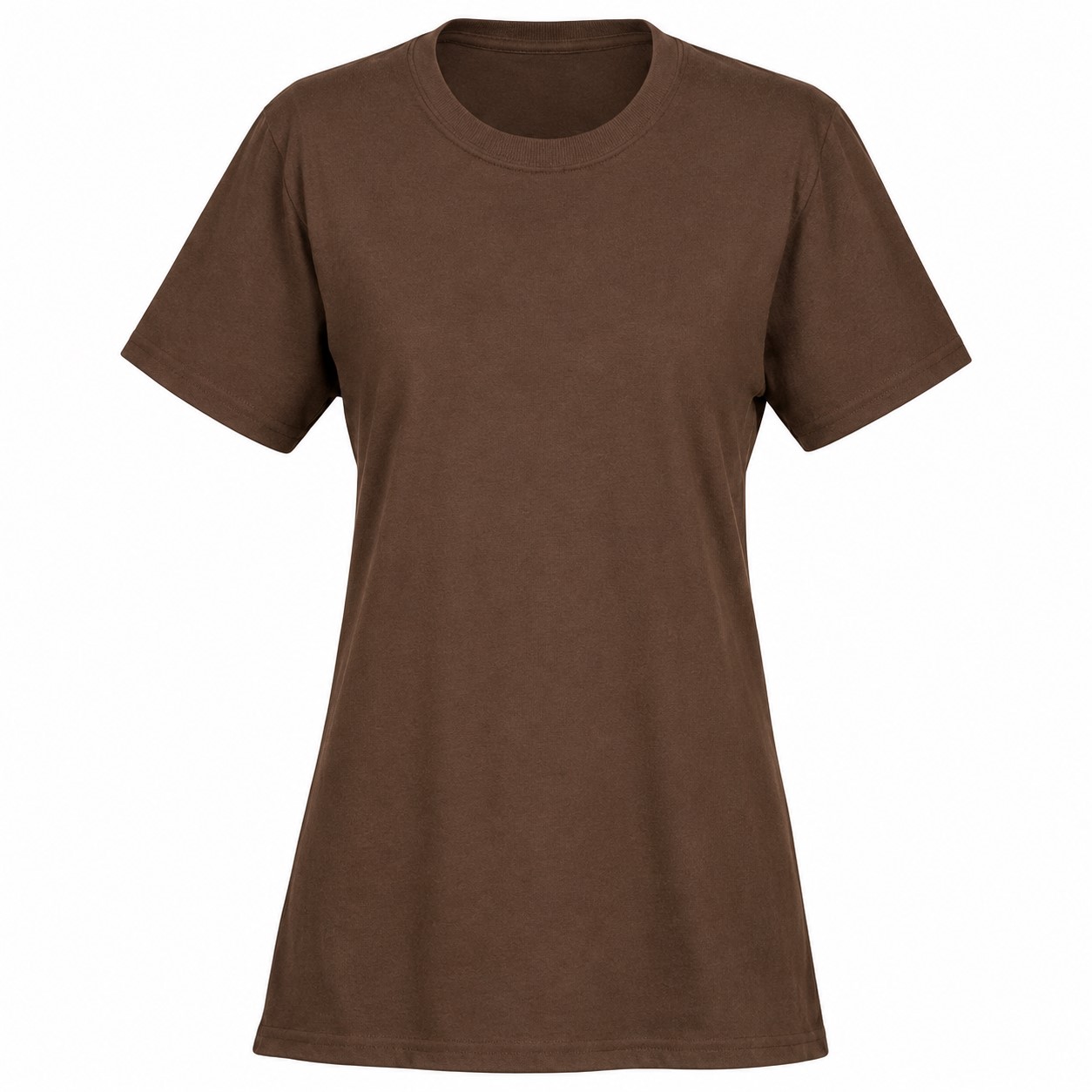 Ladies Blend Short Sleeve Tee — Brown