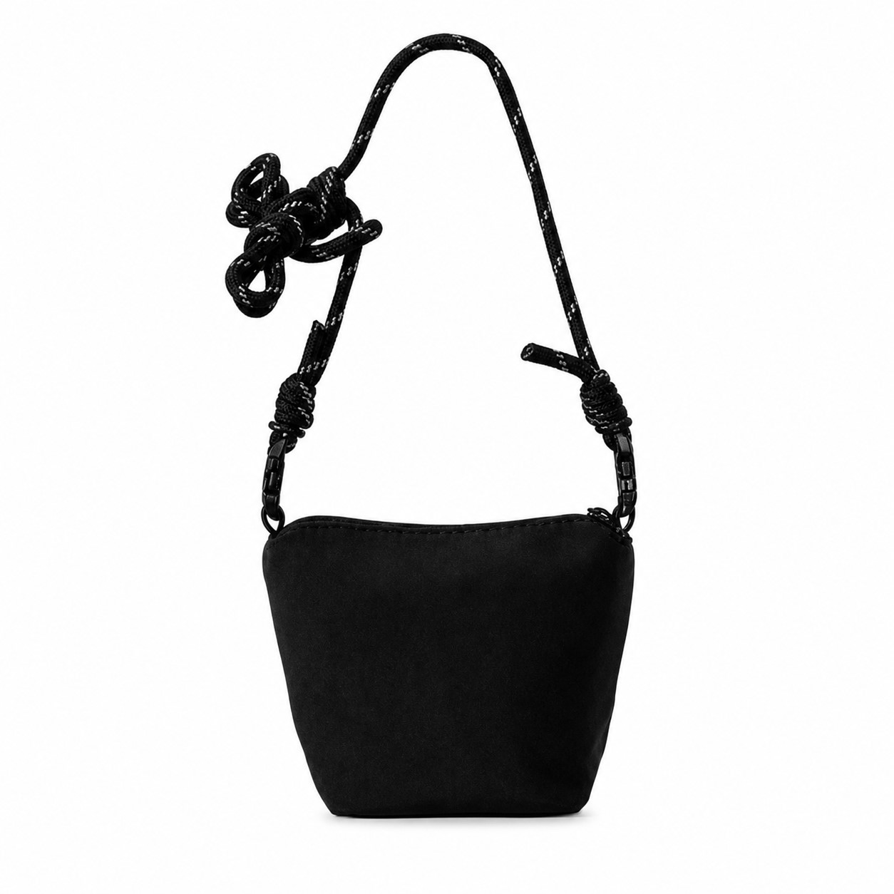 Mini Nylon Bucket Bag With Rope Strap — view 2