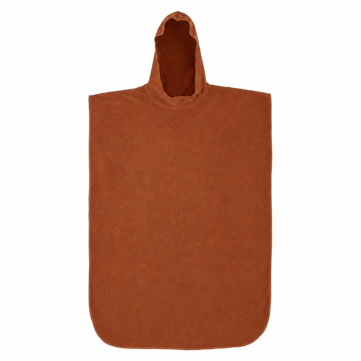 Adult Hooded Towel Poncho — Copper Brown