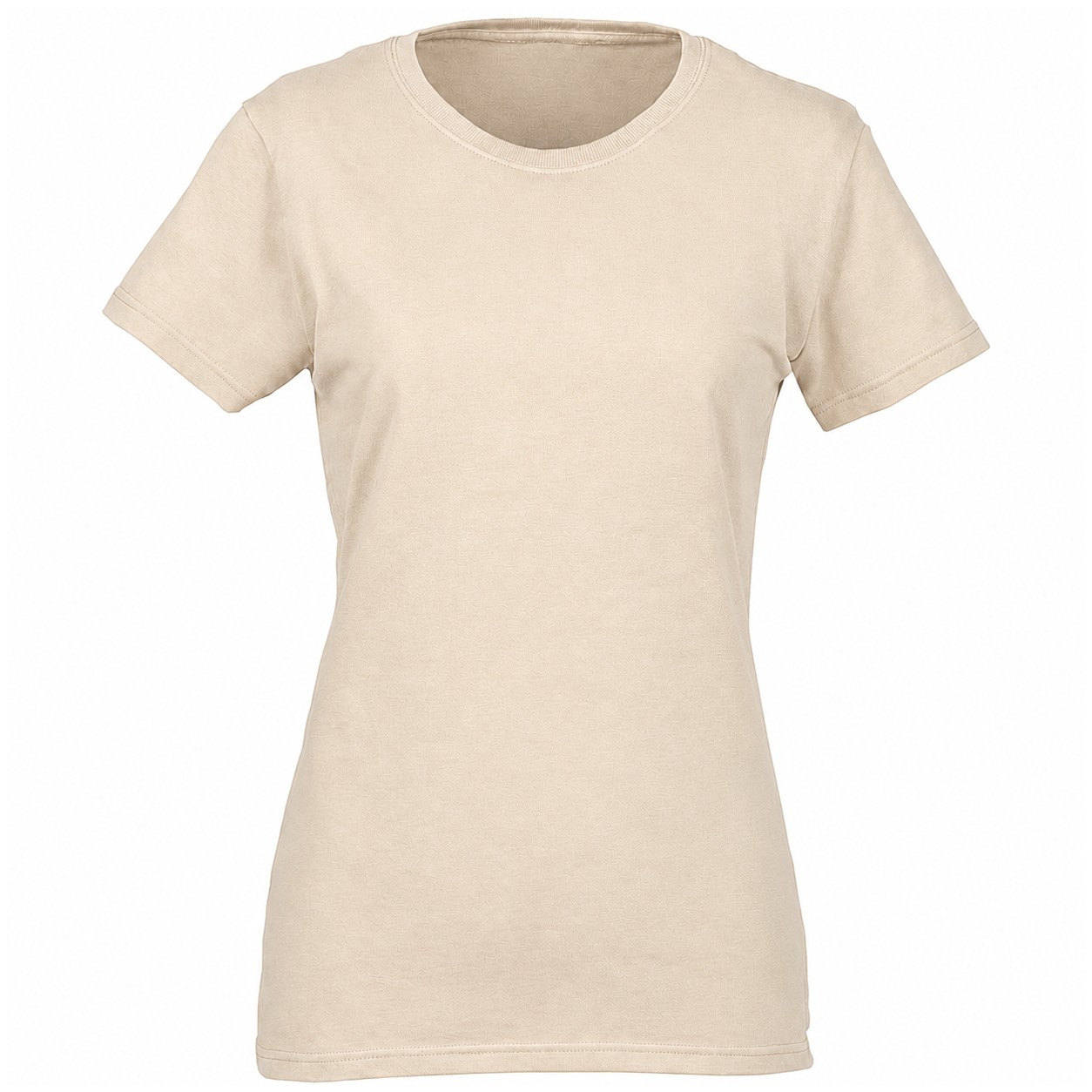 Ladies Heavy Cotton T Shirt — Beige