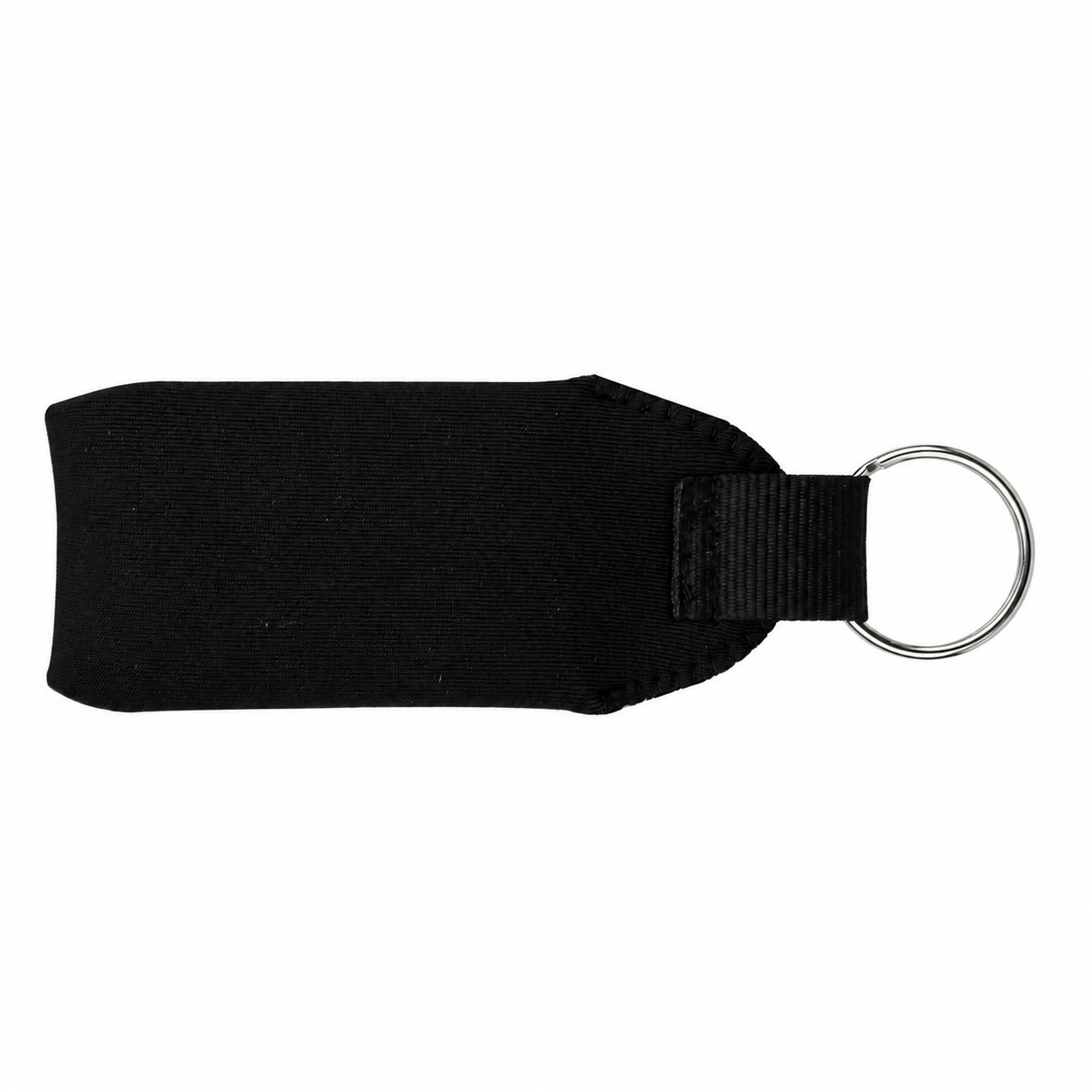 Floating Neoprene Key Fob Ring — Black