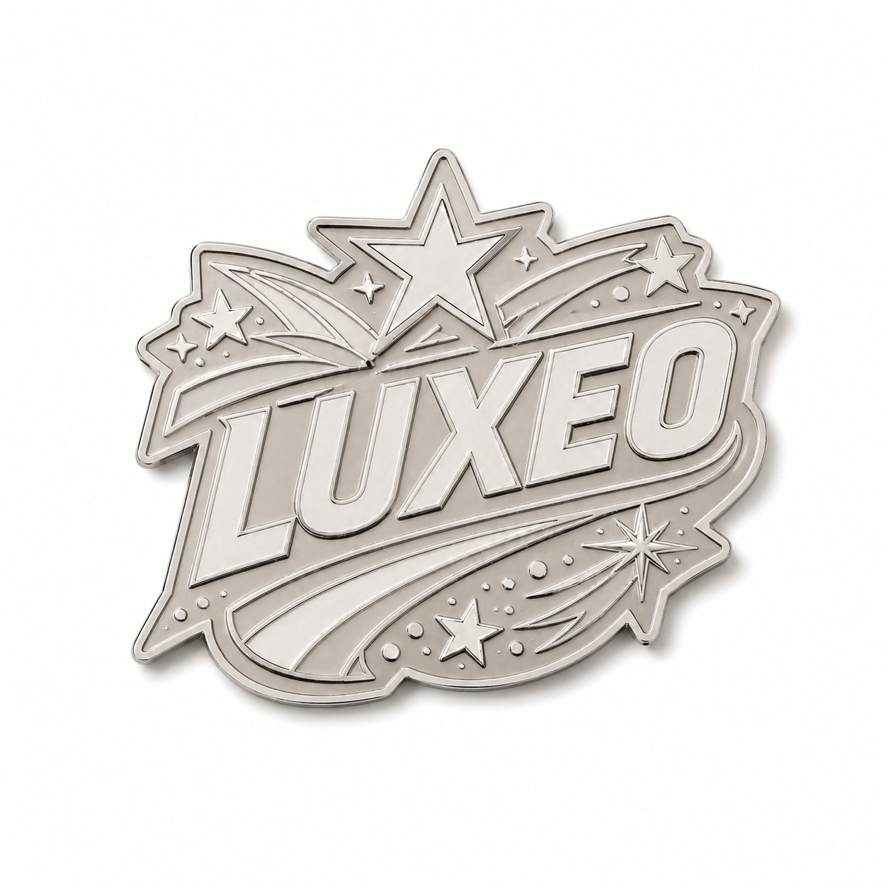 One Inch Hard Enamel Badge — Nickel Silver