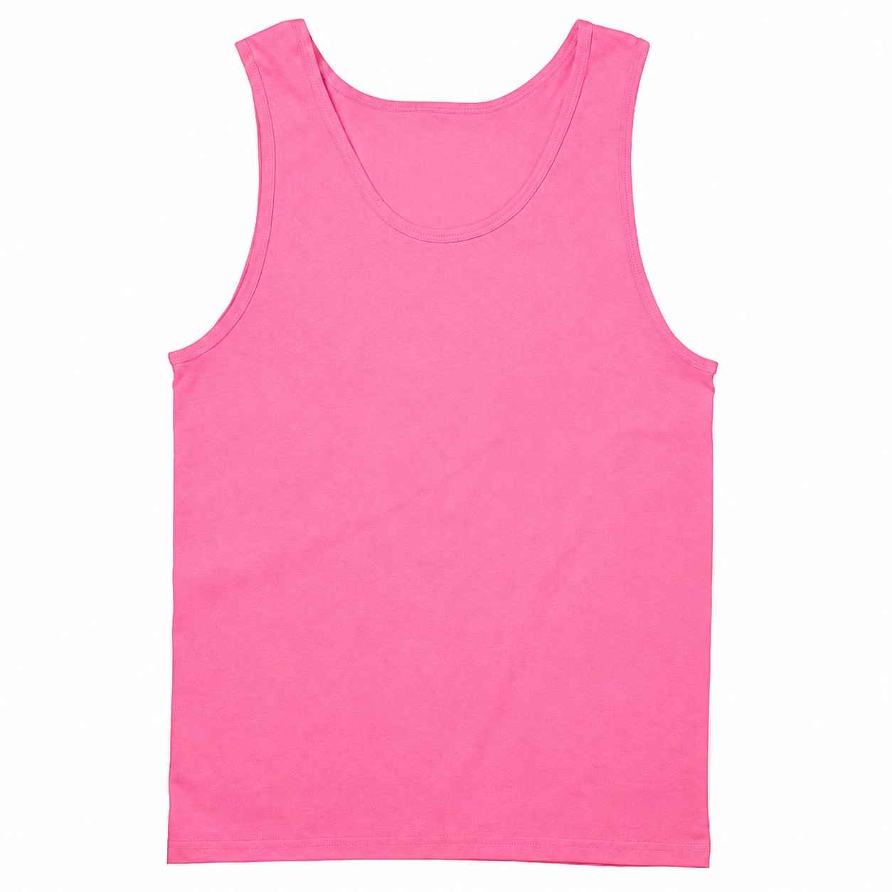 Cotton Sleeveless Tank Top — Pink