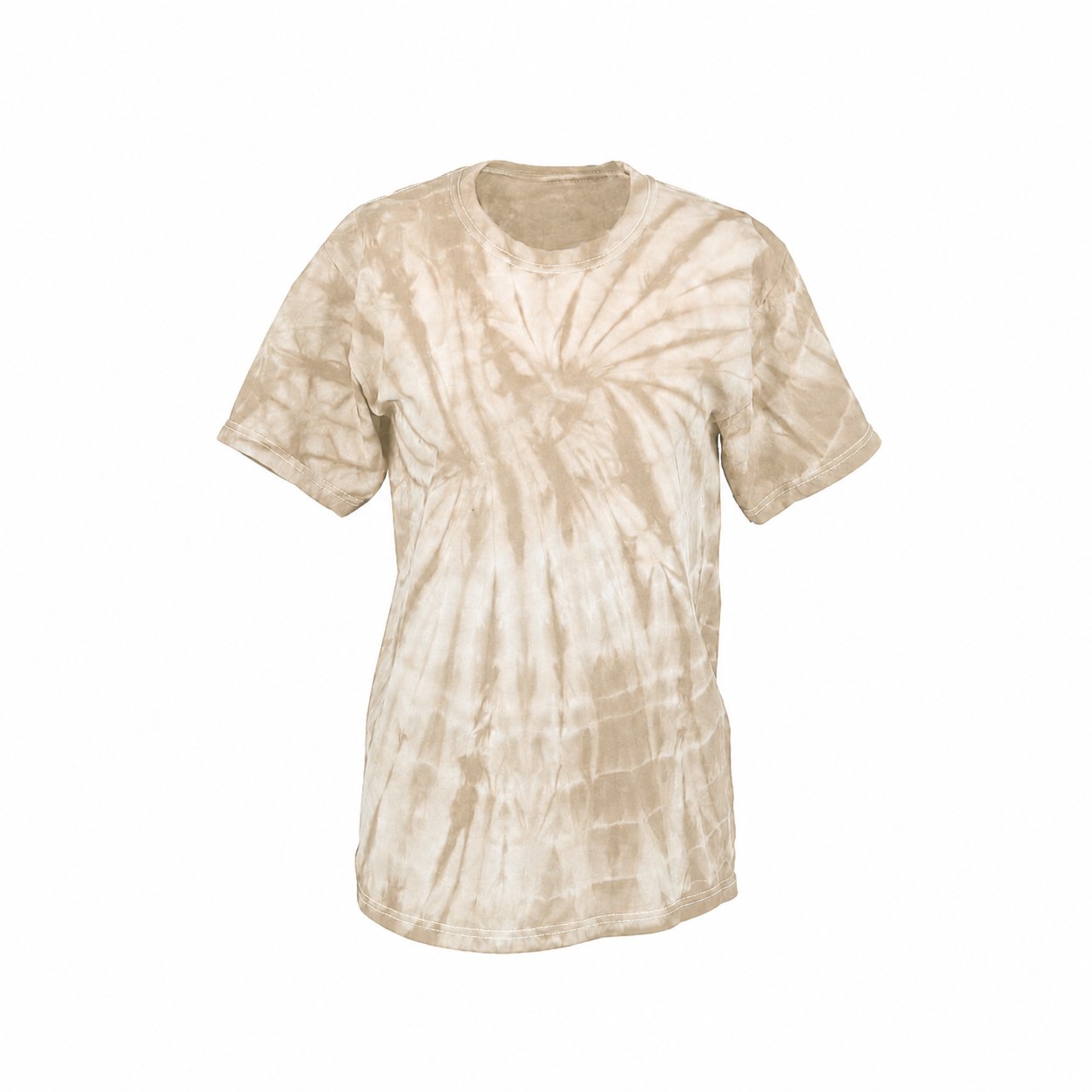 Cotton Spider Wash T Shirt — Beige