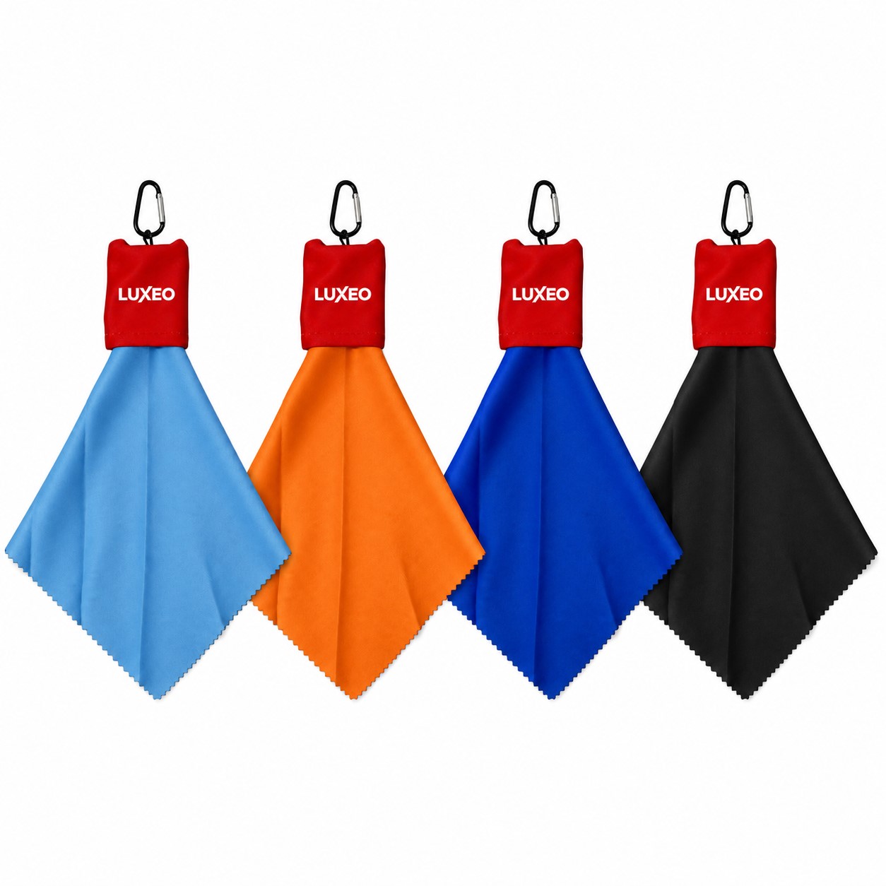 Microfiber Lens Cloth Buckle Keychain Pouch