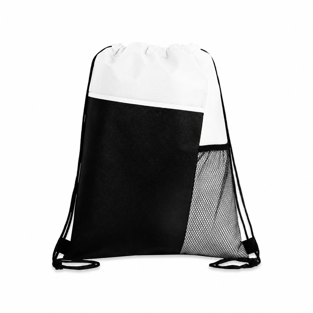 80GSM Non-Woven Drawstring Bag — White