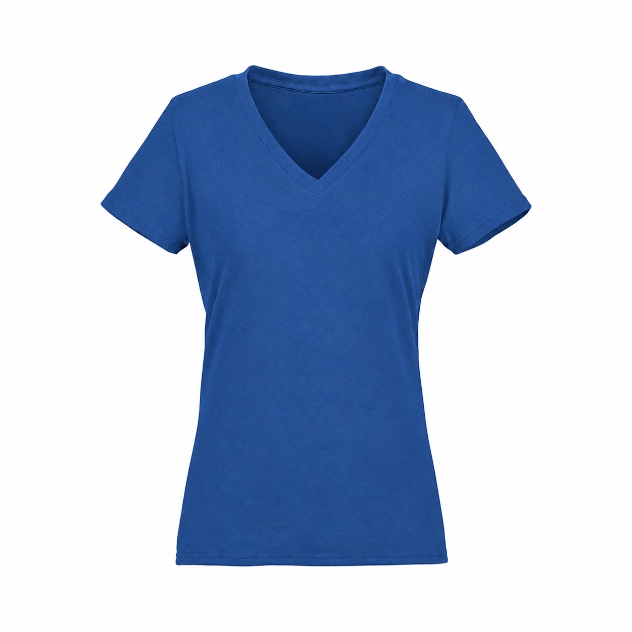 Ladies Tri Blend V Neck Tee — Blue