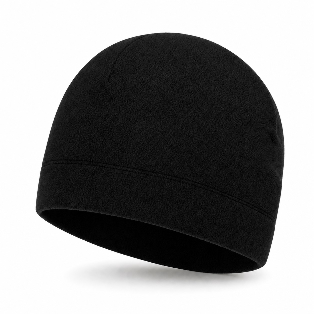 Fleece Cold Weather Skull Cap — Black