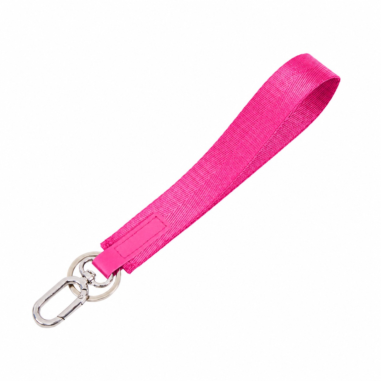 Nylon Keychain Wrist Lanyard — Hot Pink