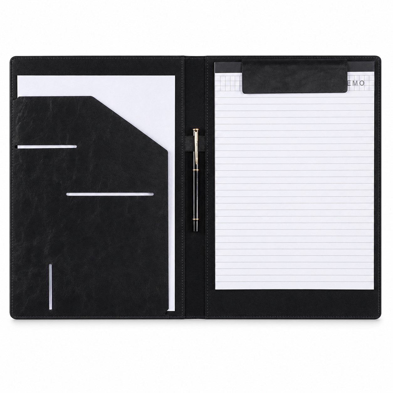 Magnetic PU Leather Padfolio Organizer — view 2