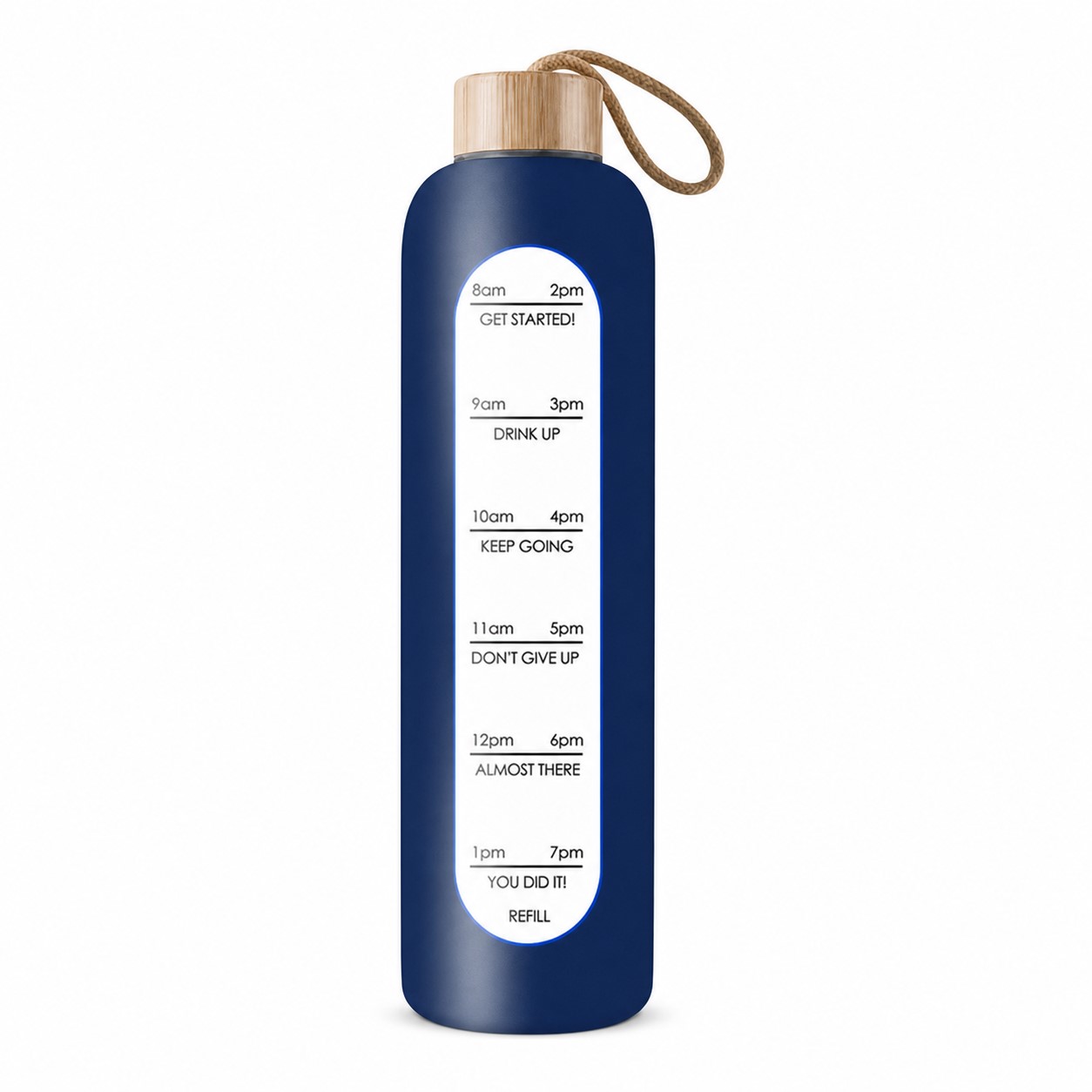 Time Marker Glass Bottle With Silicone Sleeve — view 2