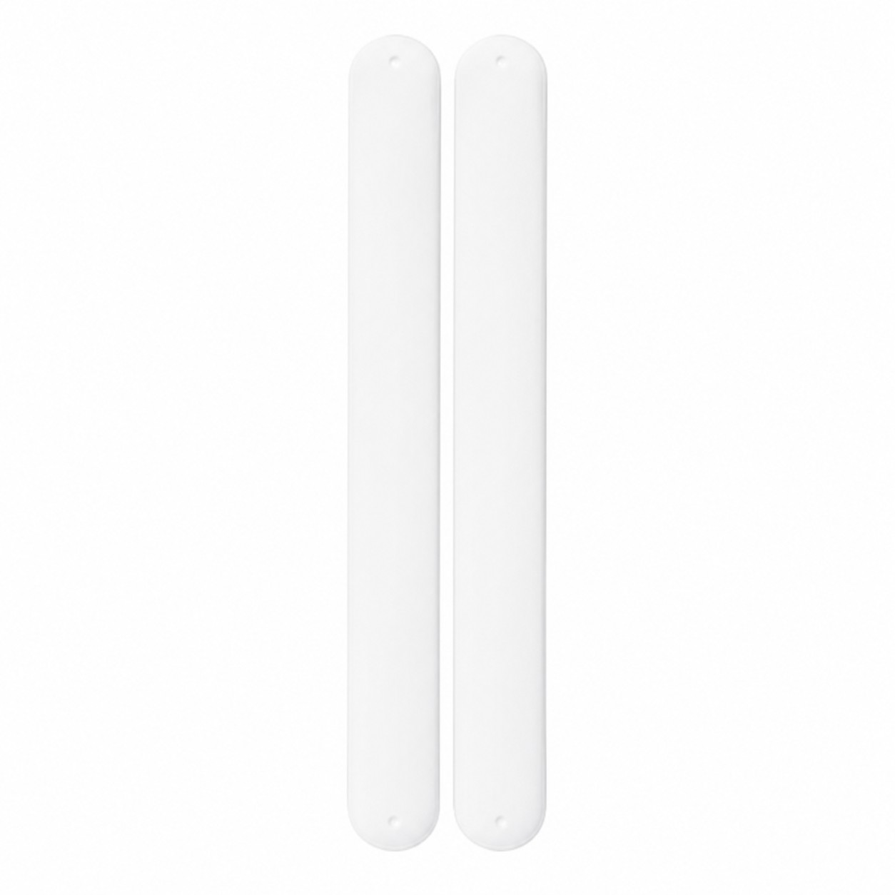Silicone Slap Wristband Bracelet — White