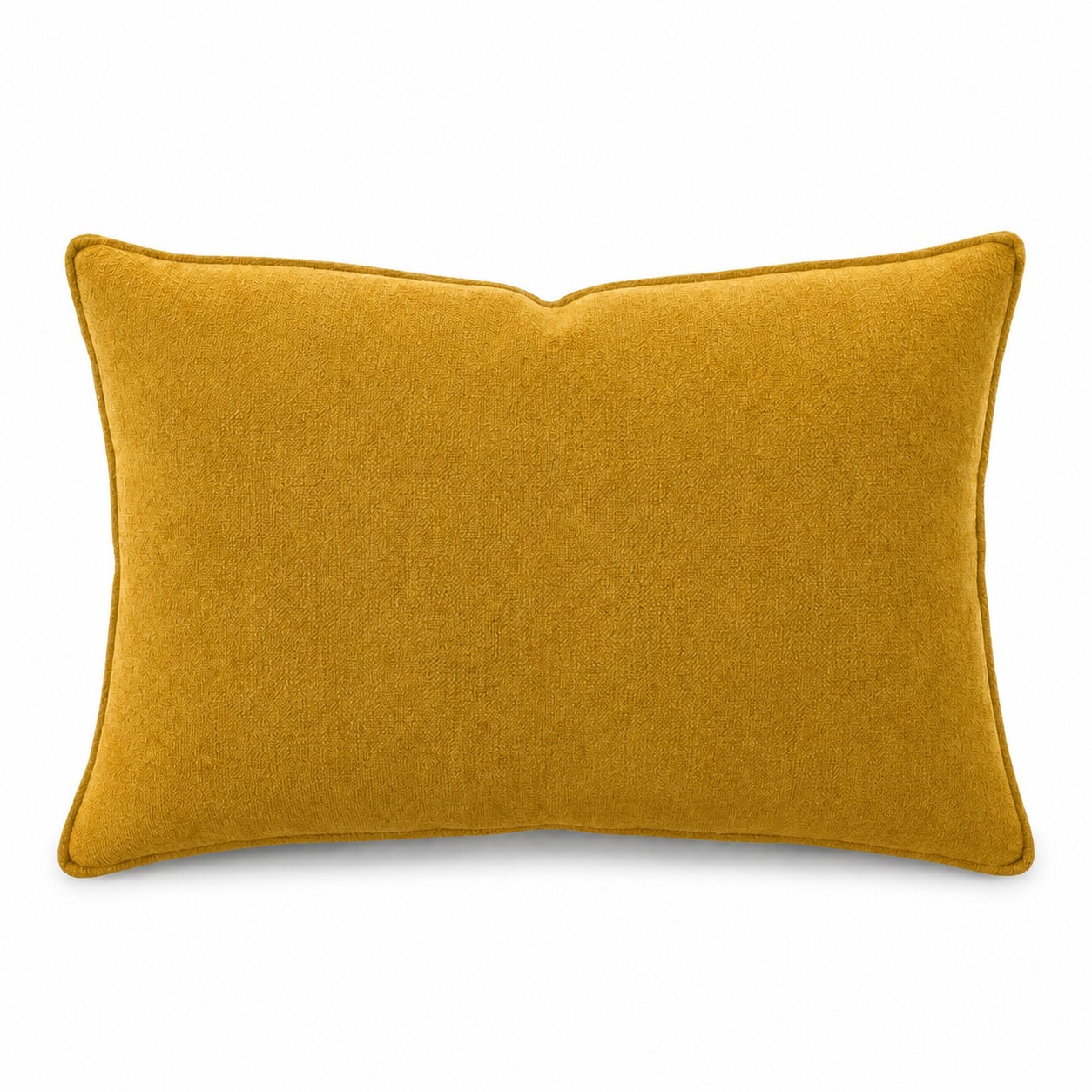 Zippered Plush Lumbar Pillow With Insert — Brass Gold