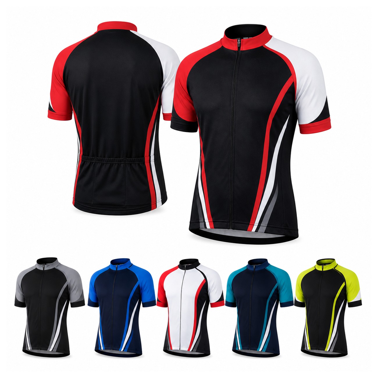 Mesh Polyester Cycling Team Jersey