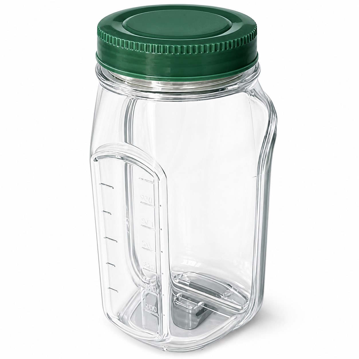 Clear Polypropylene Measuring Jar With Screw Lid — view 2