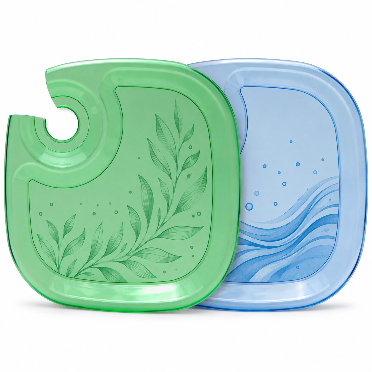 Square Translucent Polypropylene Serving Tray