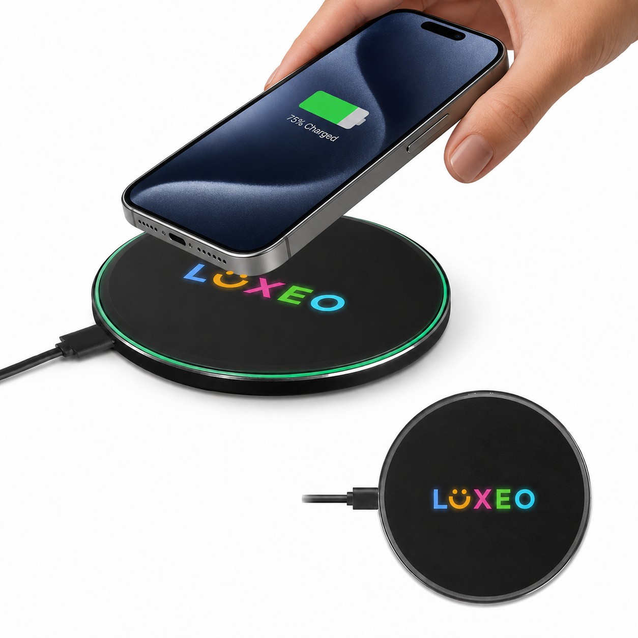 Illuminated Round Wireless Charging Pad