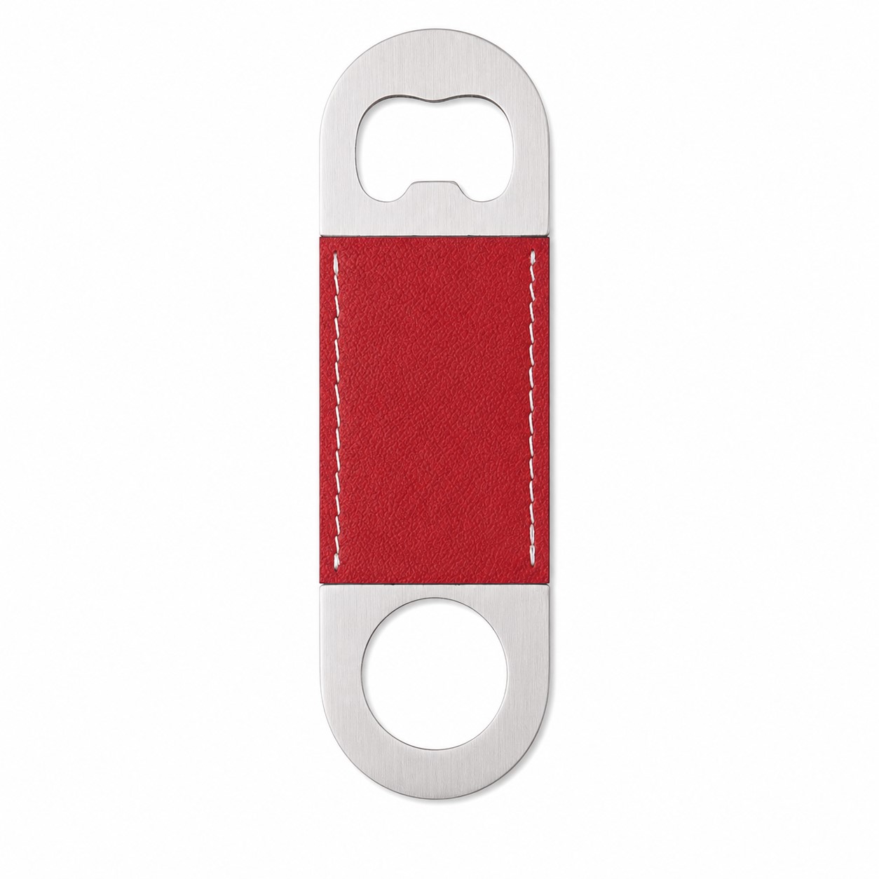 Double End Stainless Steel Bottle Opener With PU Handle — view 2
