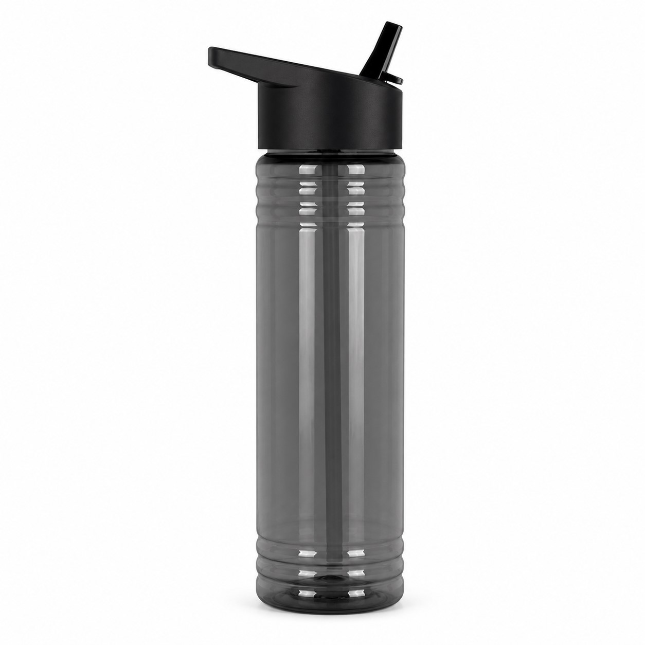 Slim 24 Oz PS Flip Straw Bottle — view 2