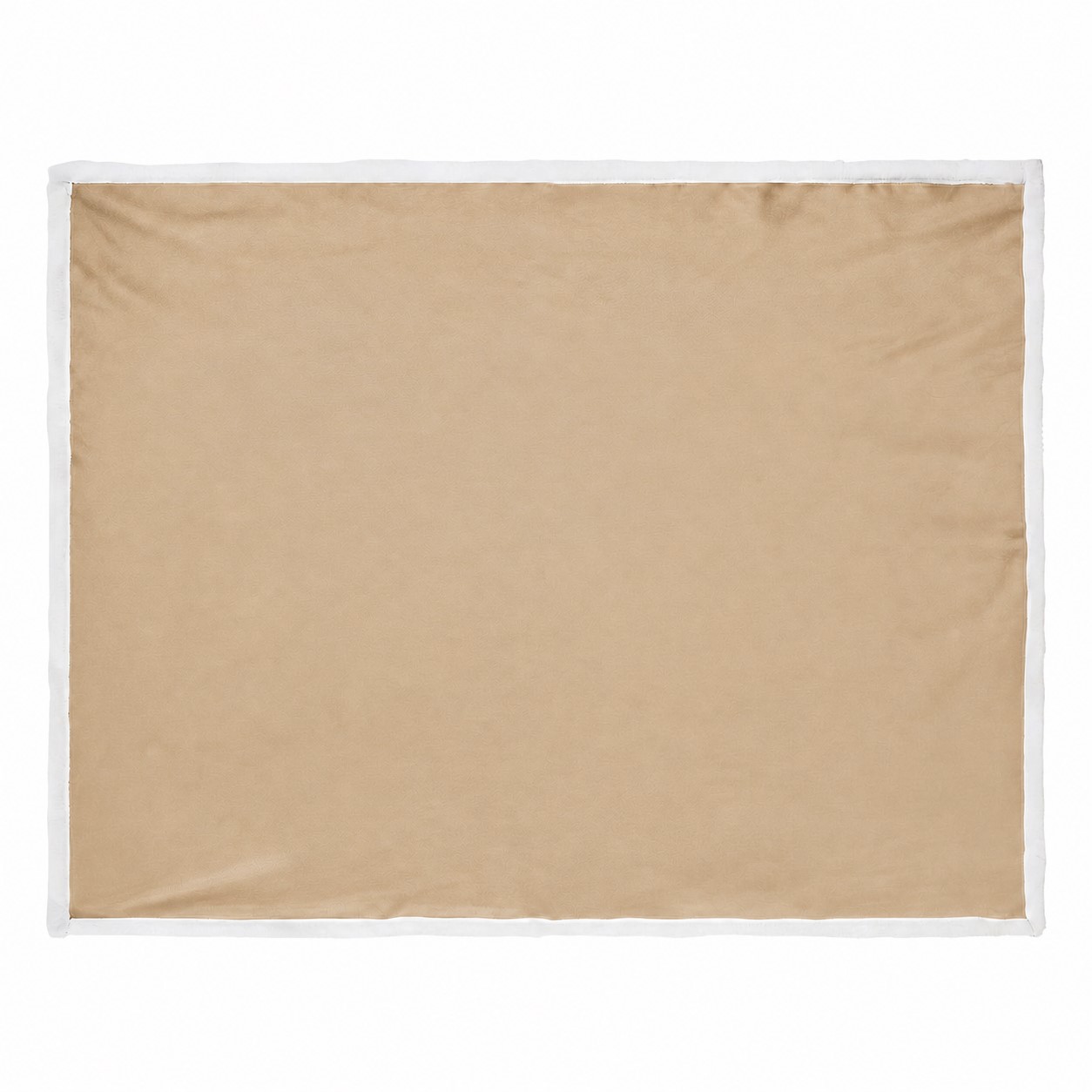 Flannel Sherpa Throw Blanket — Tan Beige