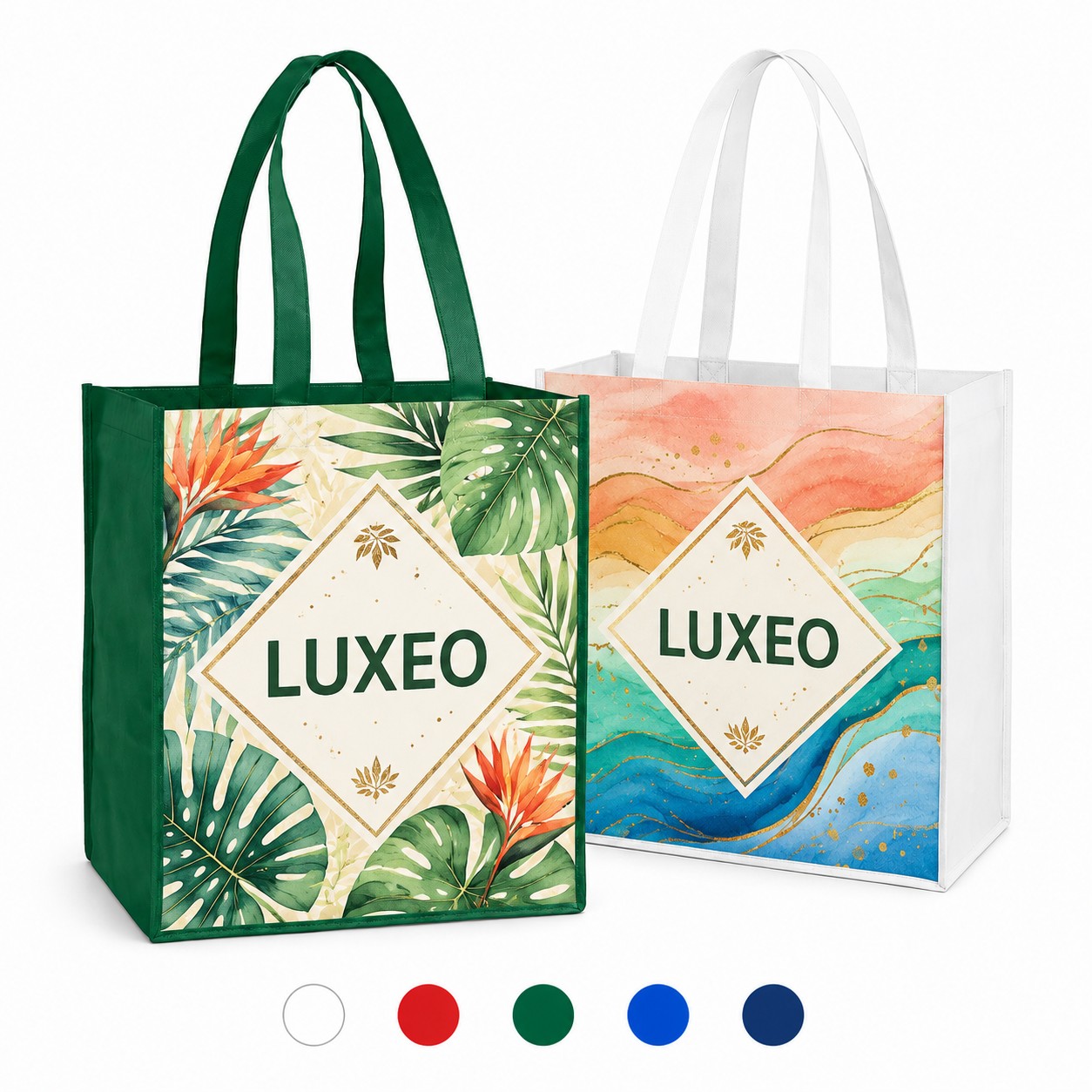 130GSM Non-Woven White Tote Bag